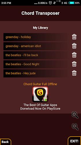 Guitar Chord Transposer Simple Screenshot 6 