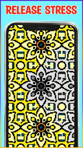 Mandala Pixel Art Coloring Screenshot 5