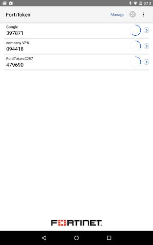FortiToken Mobile Screenshot 3