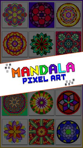 Mandala Pixel Art Coloring Screenshot 6