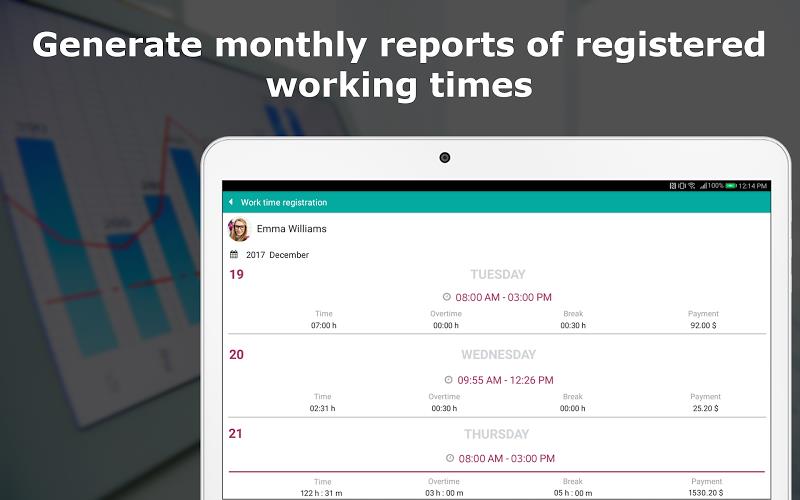 Work time tracking - Worker 24 Screenshot 8