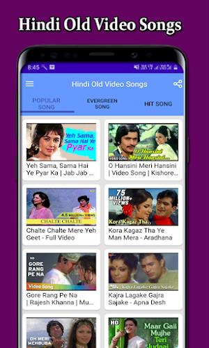 Hindi Old Video Songs Screenshot 1