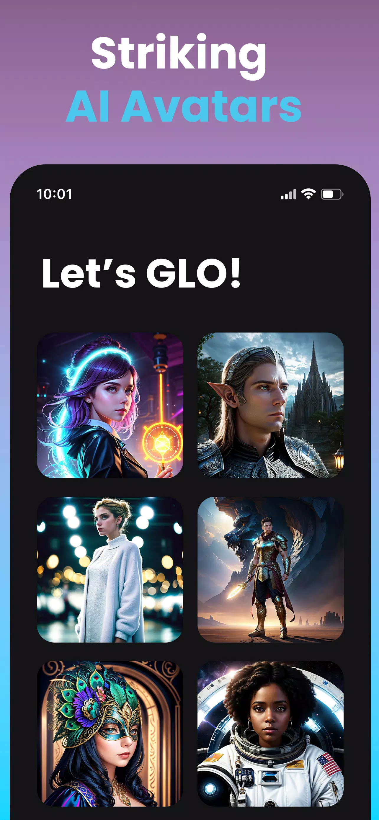 Glo: AI Avatar Photo Generator Screenshot 1