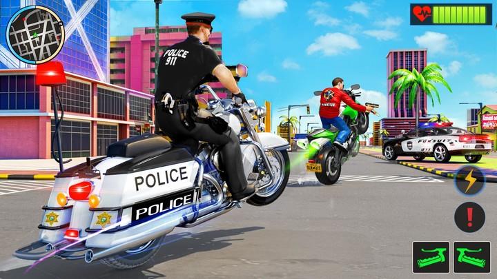 Police Moto Bike Chase Crime Screenshot 2