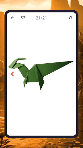 Origami dinosaurs paper shapes Screenshot 6