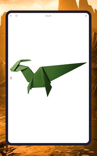 Origami dinosaurs paper shapes Screenshot 17