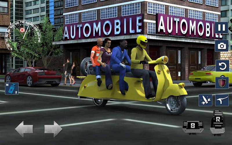 Bus Bike Taxi Bike Games Screenshot 10