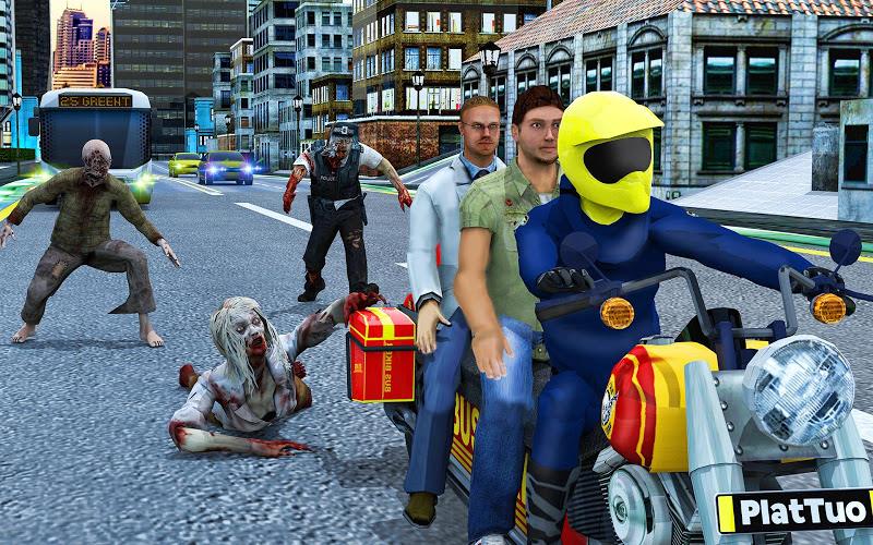 Bus Bike Taxi Bike Games Screenshot 12 