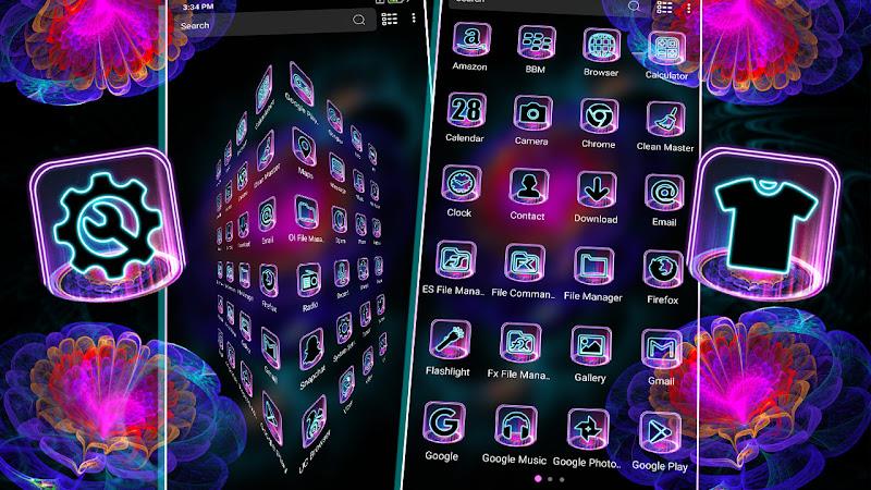 Trippy Art Neon Launcher Screenshot 7 