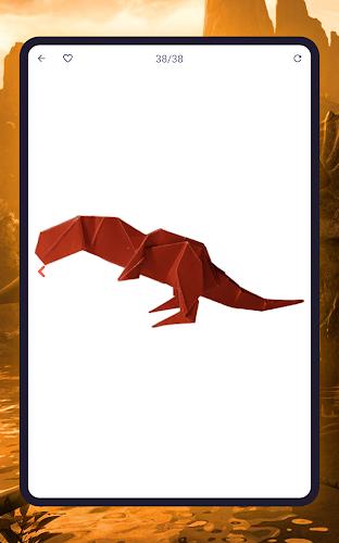 Origami dinosaurs paper shapes Screenshot 11 