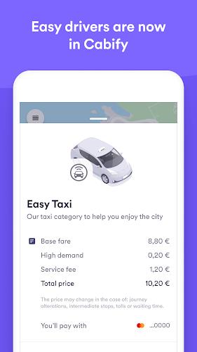 Easy Taxi, a Cabify app Screenshot 1 