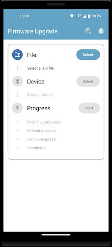 nRF Device Firmware Update Screenshot 2