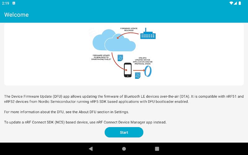 nRF Device Firmware Update Screenshot 4