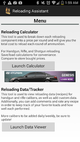 Reloading Assistant Screenshot 1