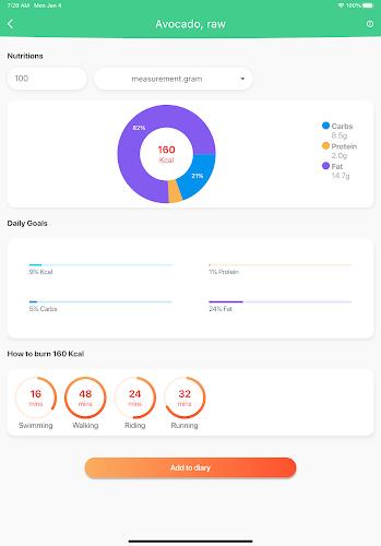 Calories: Eat Clean Diet Track Screenshot 9 