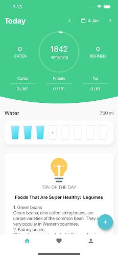 Calories: Eat Clean Diet Track Screenshot 1 