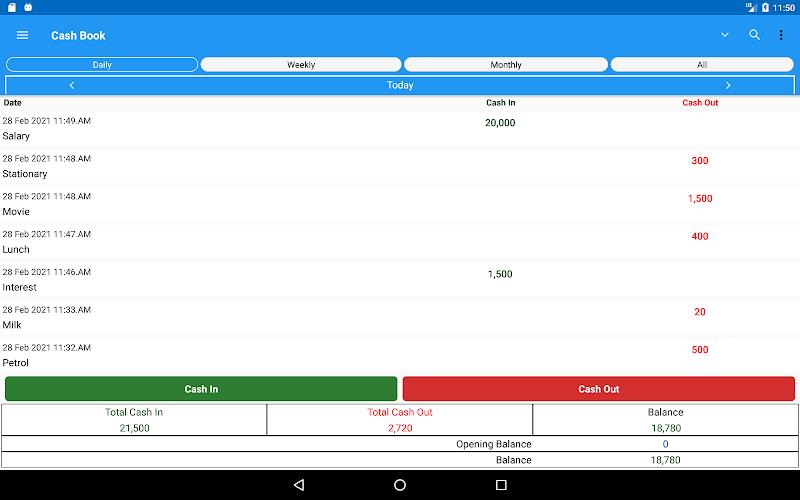 Cash Book- daily expenses Screenshot 11