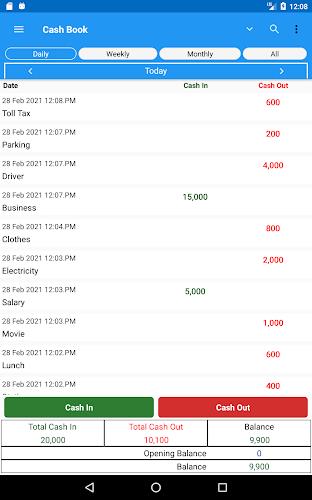 Cash Book- daily expenses Screenshot 7