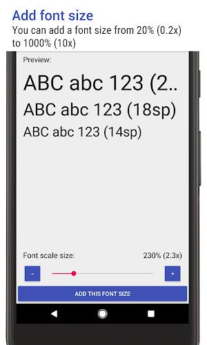 Big Font (change font size) Screenshot 6 