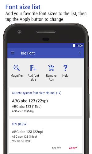 Big Font (change font size) Screenshot 5 