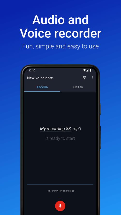 Easy Voice Recorder Pro Screenshot 1 