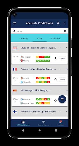 Accurate Soccer Predictions Screenshot 1