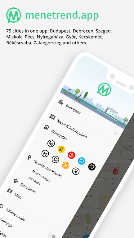 menetrend.app - Public Transit Screenshot 1