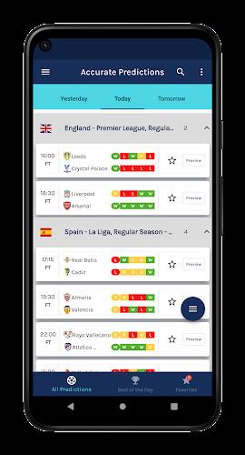 Accurate Soccer Predictions Screenshot 4