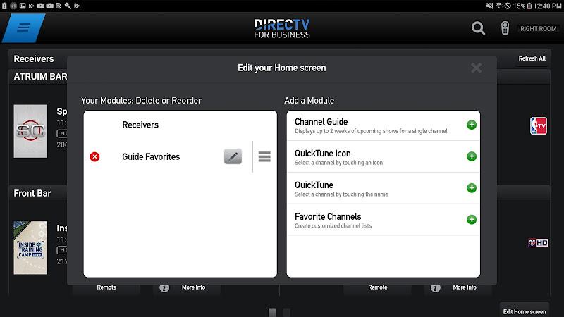 DIRECTV FOR BUSINESS Remote Screenshot 5