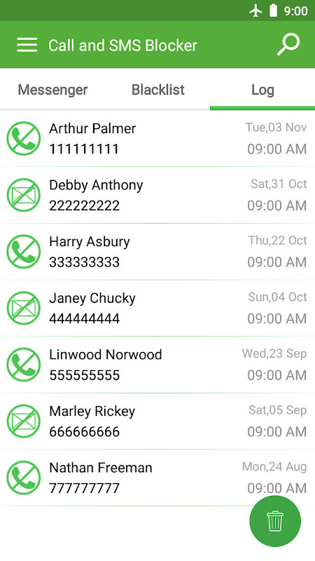 Call & SMS Blocker - Blacklist Screenshot 3 