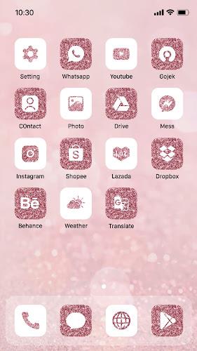 Wow Rose Glitter Icon Pack Screenshot 8