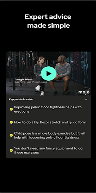 Mojo — sexual wellbeing Screenshot 1