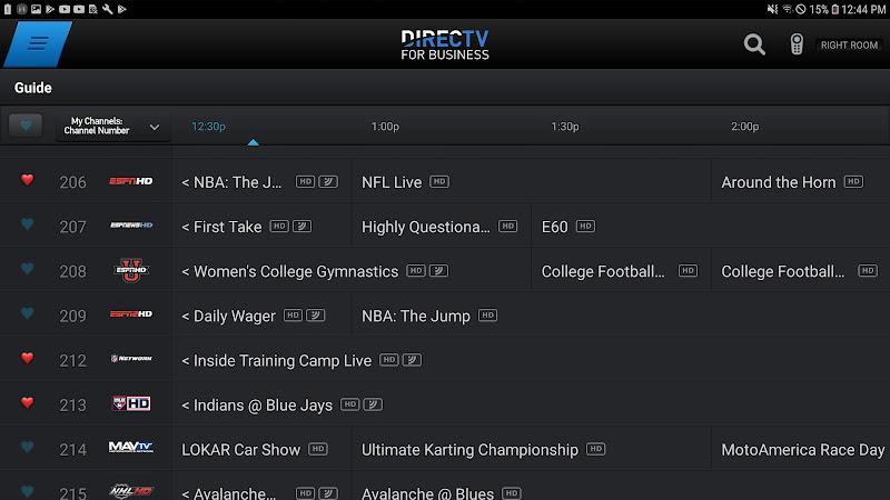 DIRECTV FOR BUSINESS Remote Screenshot 6