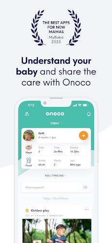 Onoco - Shareable Baby tracker Screenshot 1