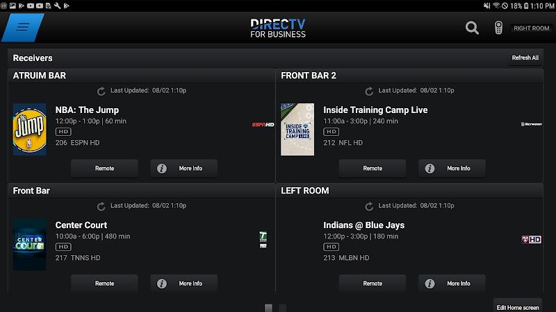 DIRECTV FOR BUSINESS Remote Screenshot 8