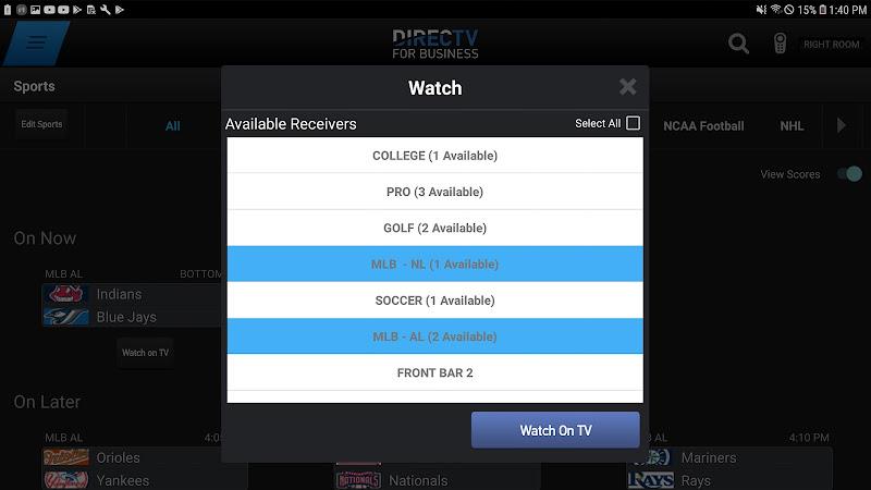 DIRECTV FOR BUSINESS Remote Screenshot 1