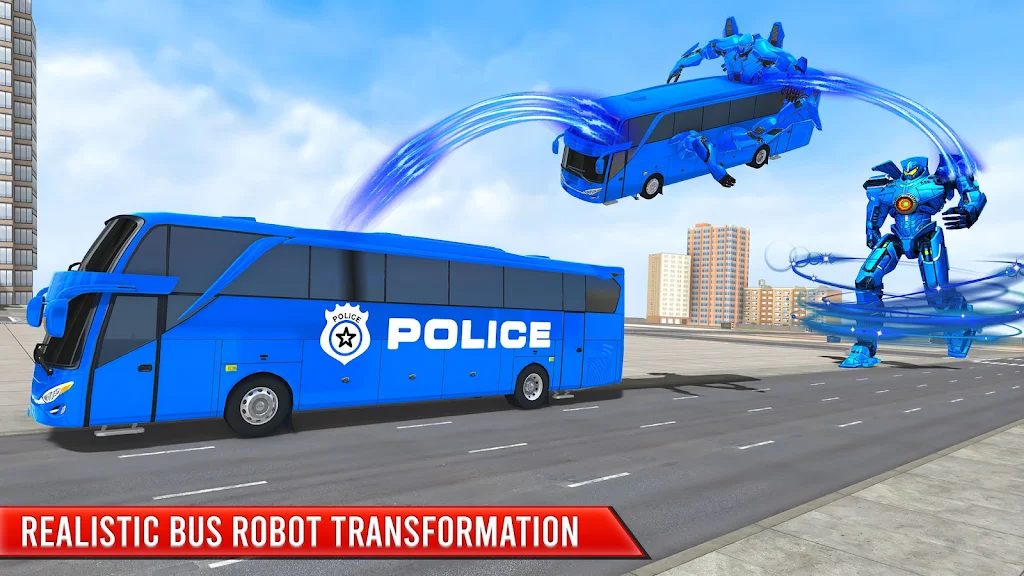 Bus Robot Car Transform War– Spaceship Robot game Screenshot 1 