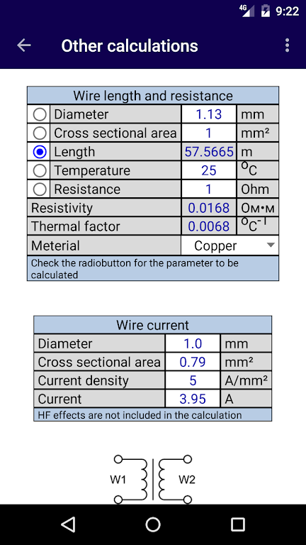 TransCalc - расчет трансформат Screenshot 5