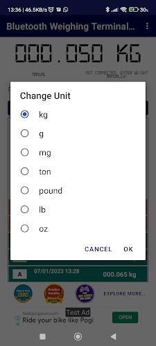 BT Weighing Scale Terminal 2.0 Screenshot 6