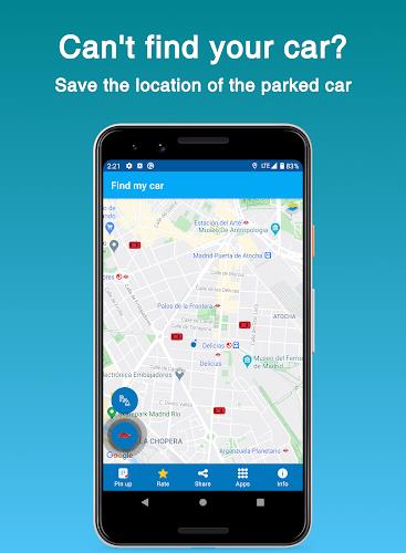 Find my car - save parking loc Screenshot 1