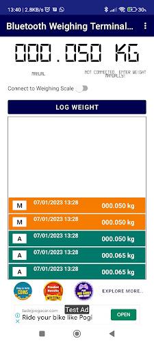 BT Weighing Scale Terminal 2.0 Screenshot 5