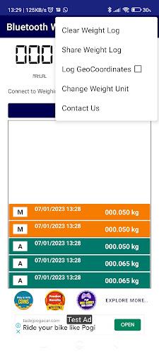 BT Weighing Scale Terminal 2.0 Screenshot 7