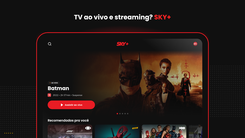 SKY+: TV+Streaming num só app Screenshot 7 