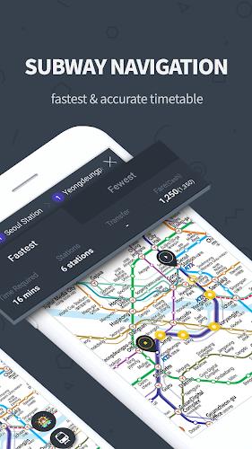 Subway Korea(route navigation) Screenshot 2