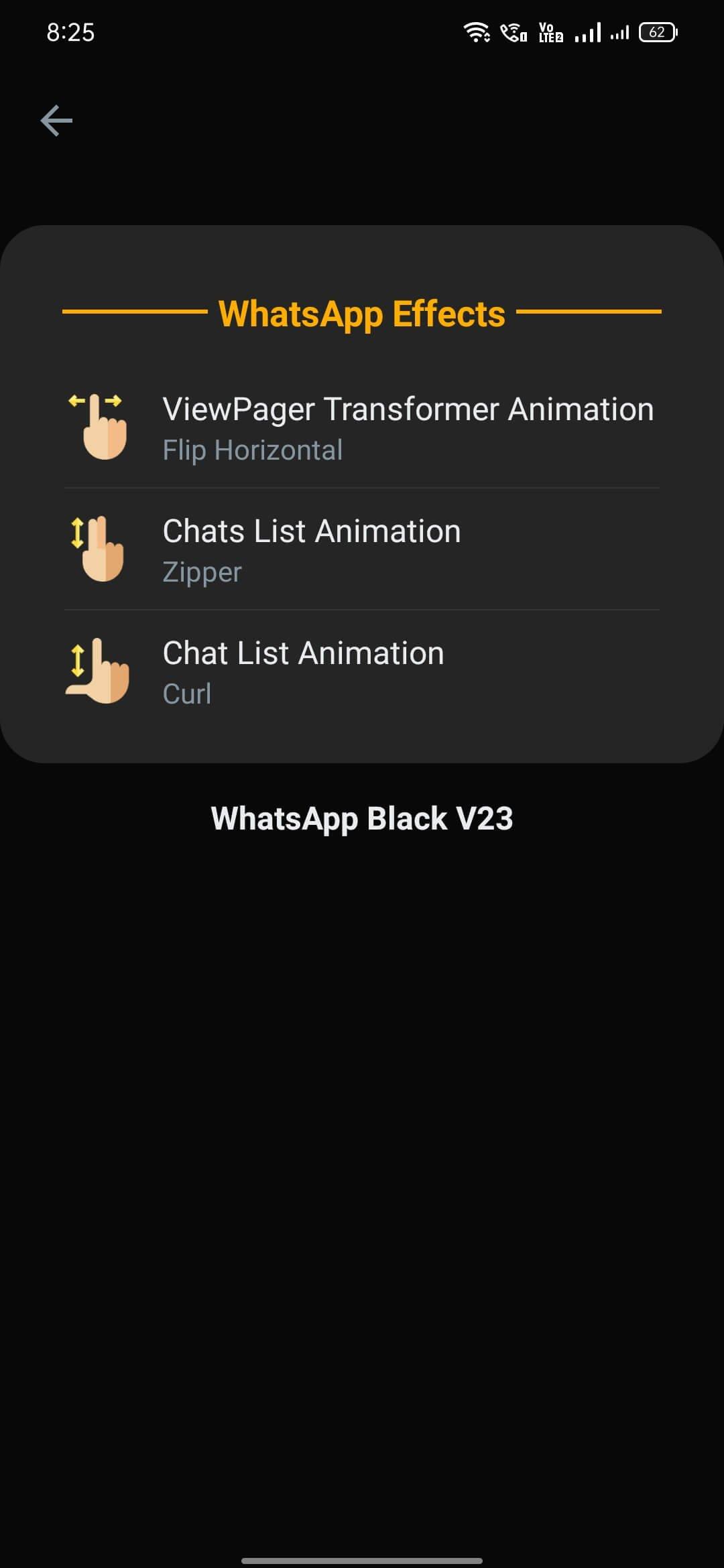 WhatsApp Black Gold Screenshot 4