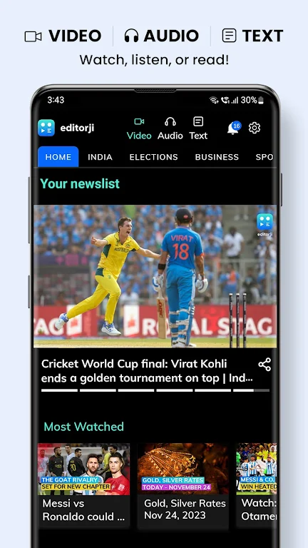 Editorji - Latest Video news Screenshot 3 