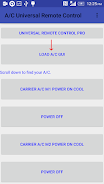 A/C Universal Remote Control Screenshot 1