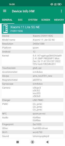 Device Info HW Screenshot 2 