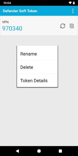 Defender Soft Token Screenshot 4 