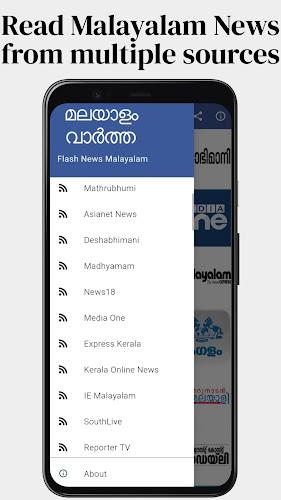 Flash News Malayalam Screenshot 1 